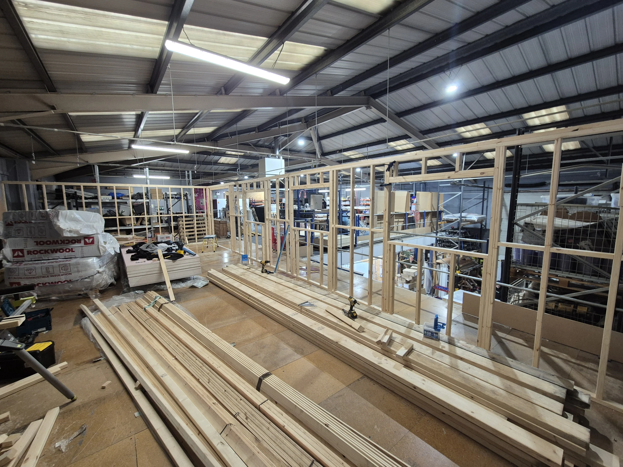 Commercial canteen build timber structure